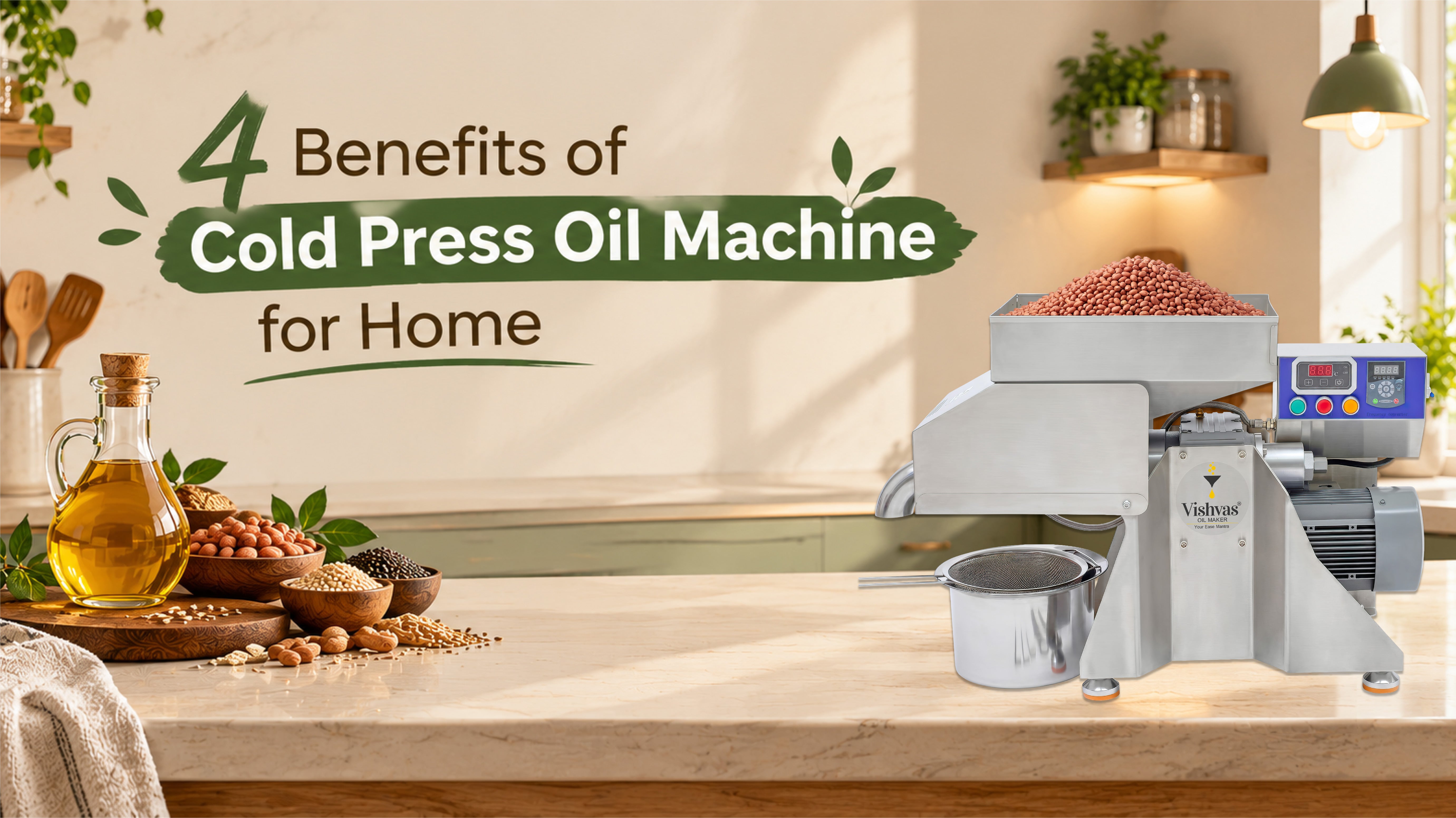 4 Benefits of Cold Press Oil Machine for Home