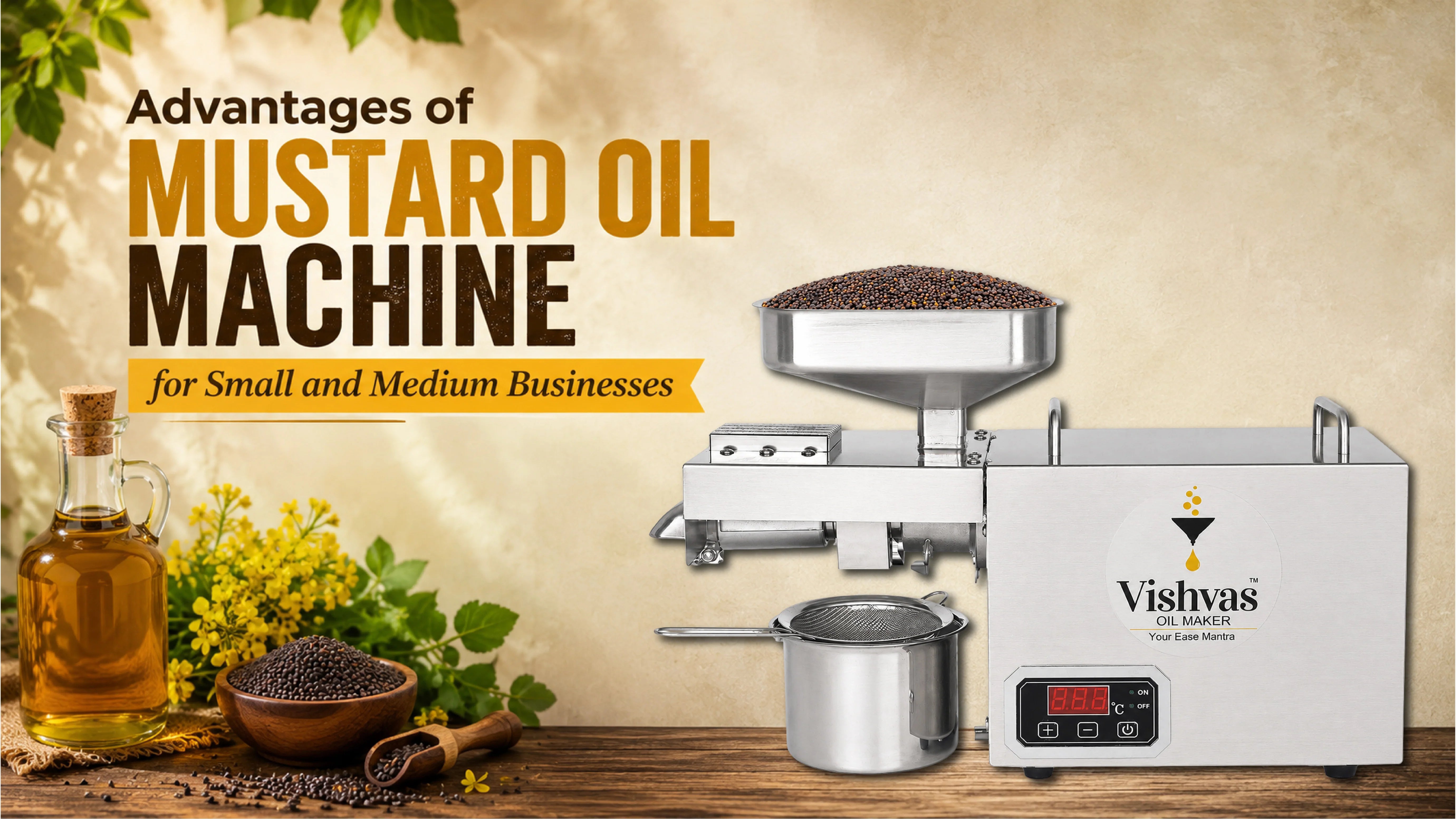 Advantages of Mustard Oil Machine for Small and Medium Businesses