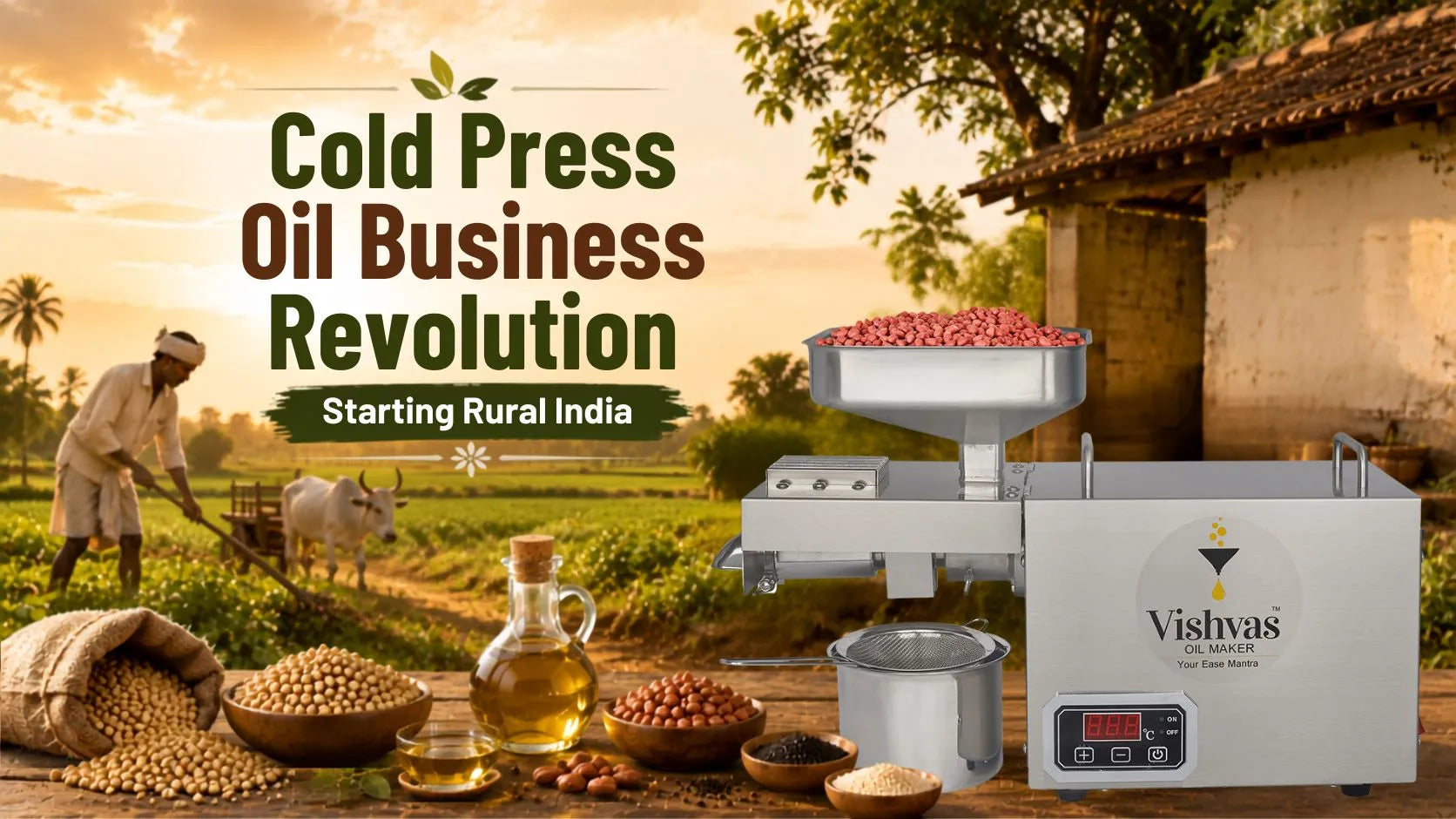Cold Press Oil Business Revolution Starting in Rural India
