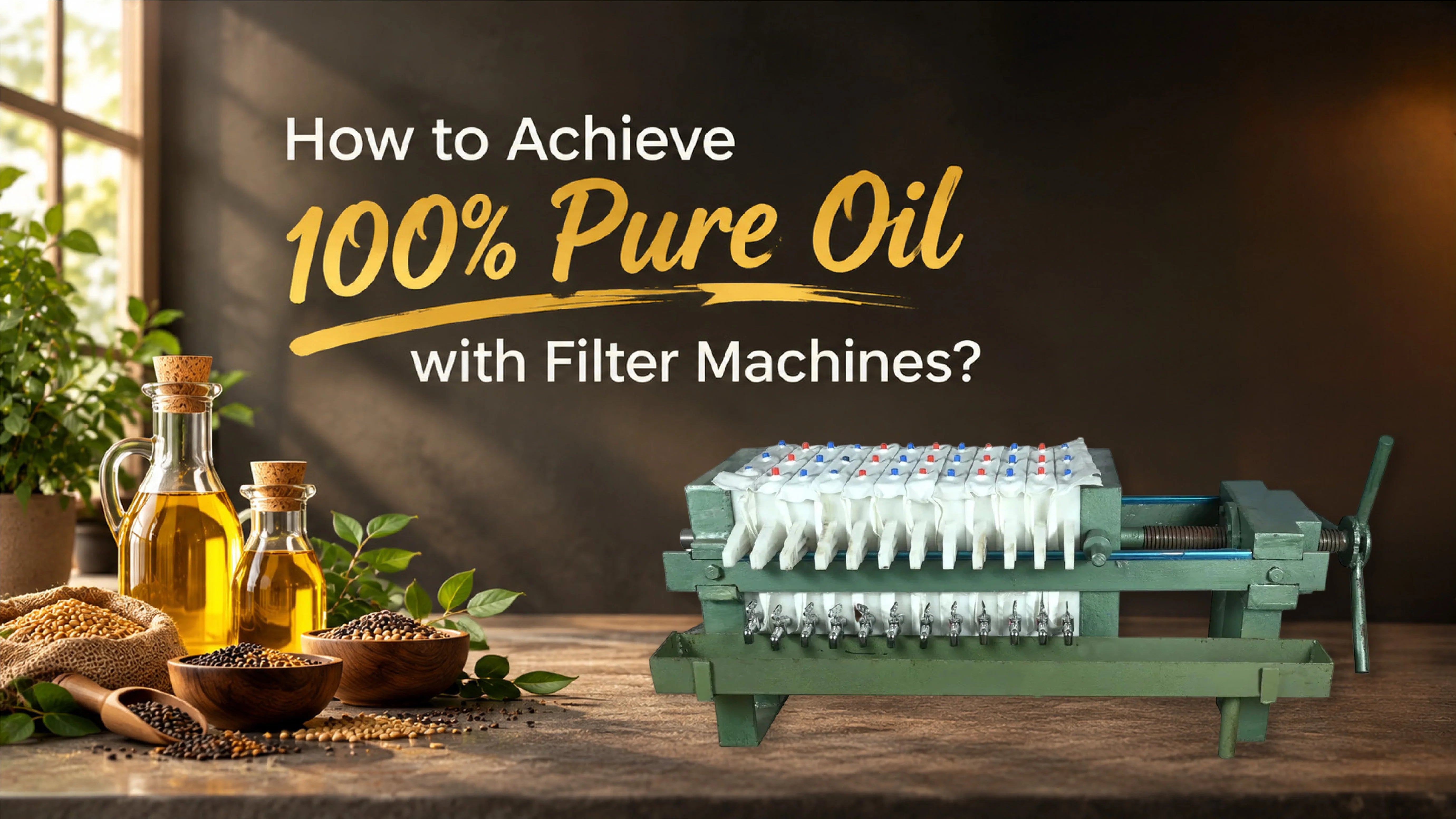 How to Achieve 100% Pure Oil with Filter Machines?