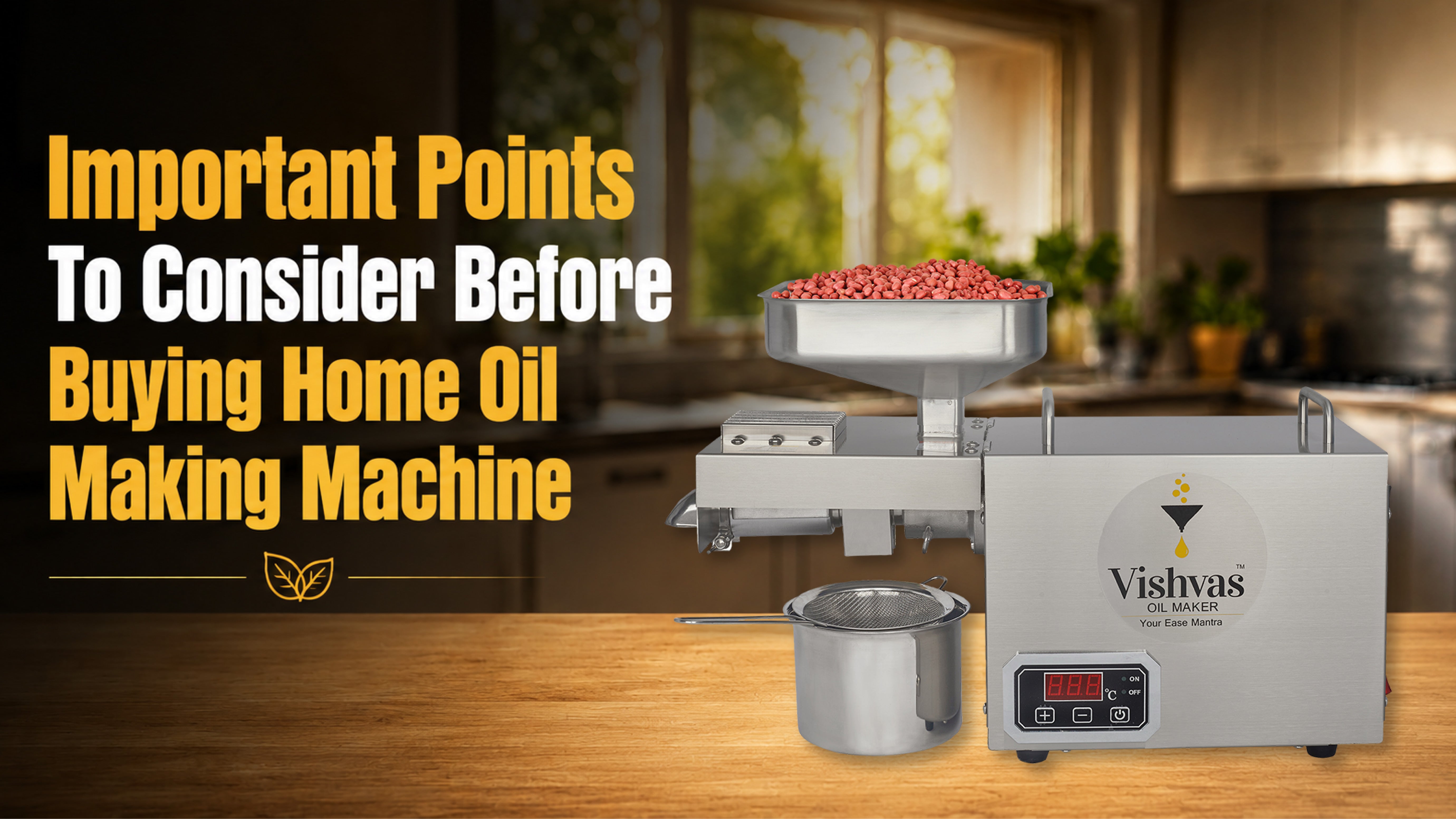 Important Points To Consider Before Buying Home Oil Making Machine