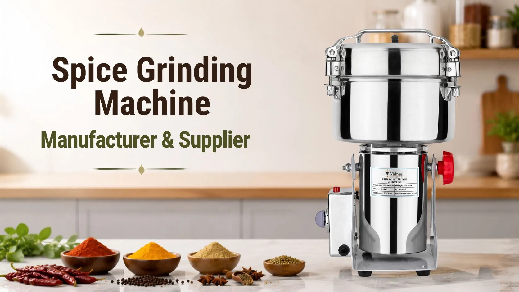 Spice Grinding Machine Manufacturer & Supplier