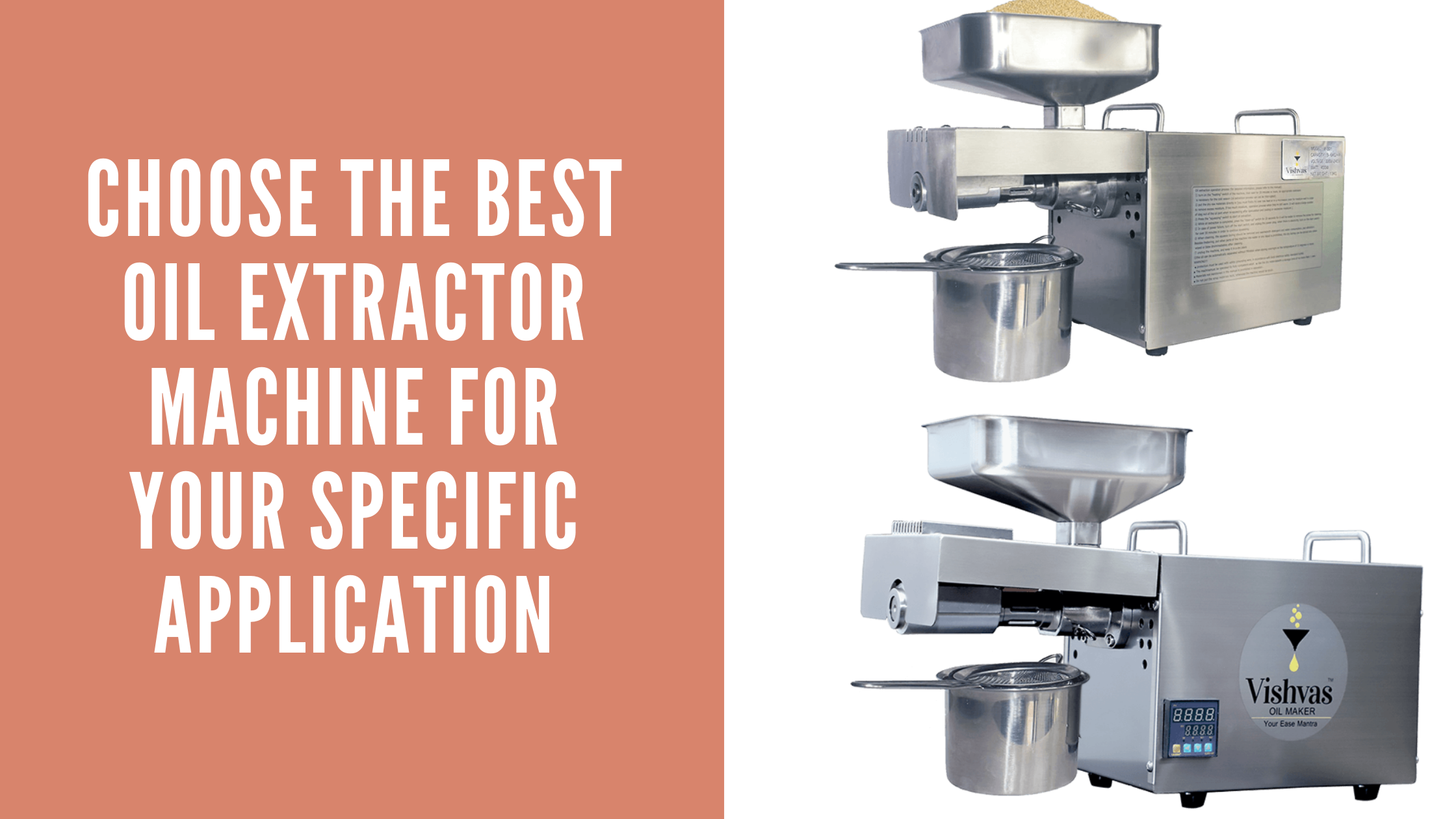 Choose The Best Oil Extractor Machine For Your Specific Application_