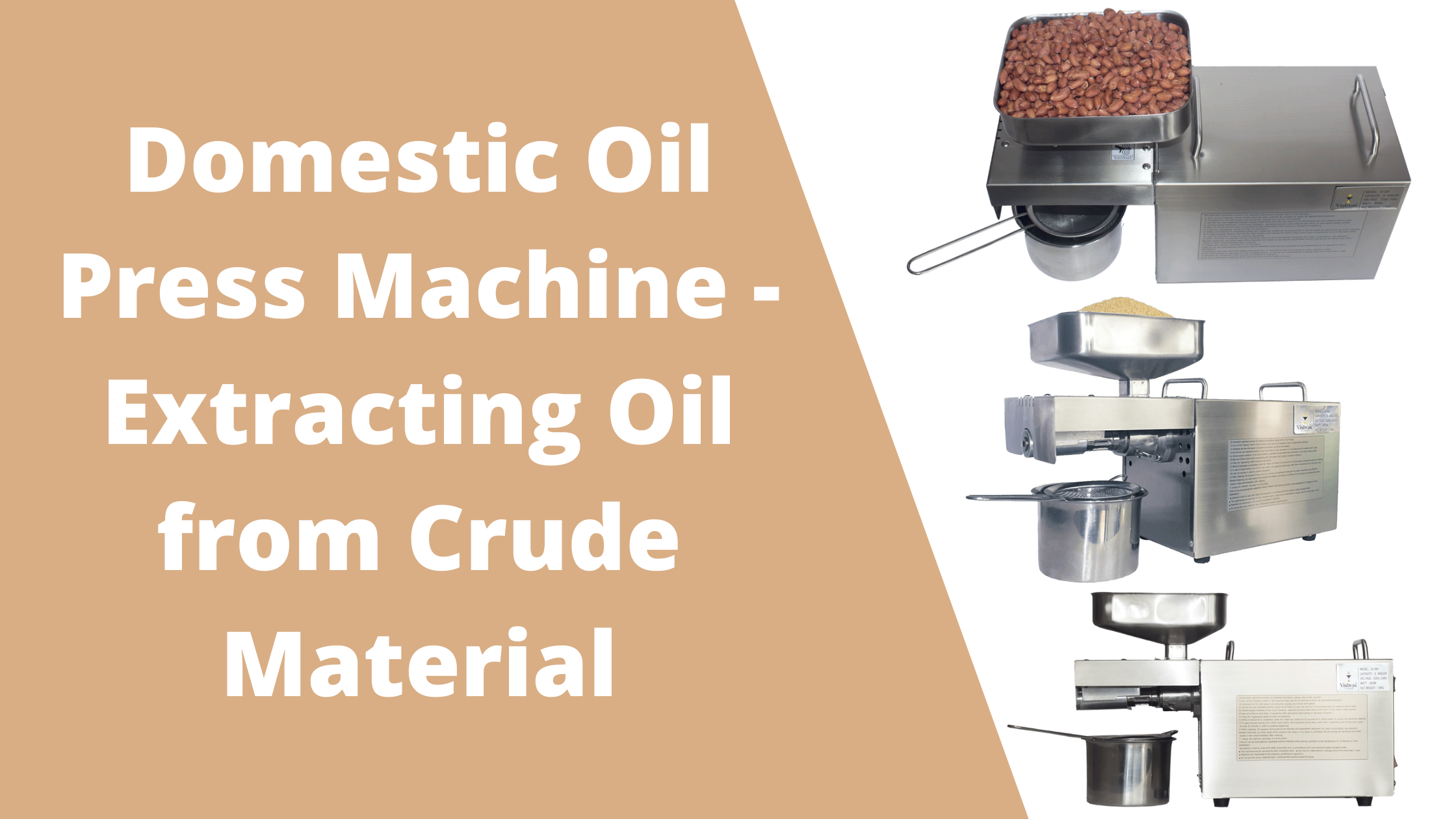 Domestic Oil Press Machine – Extracting Oil From Crude Material