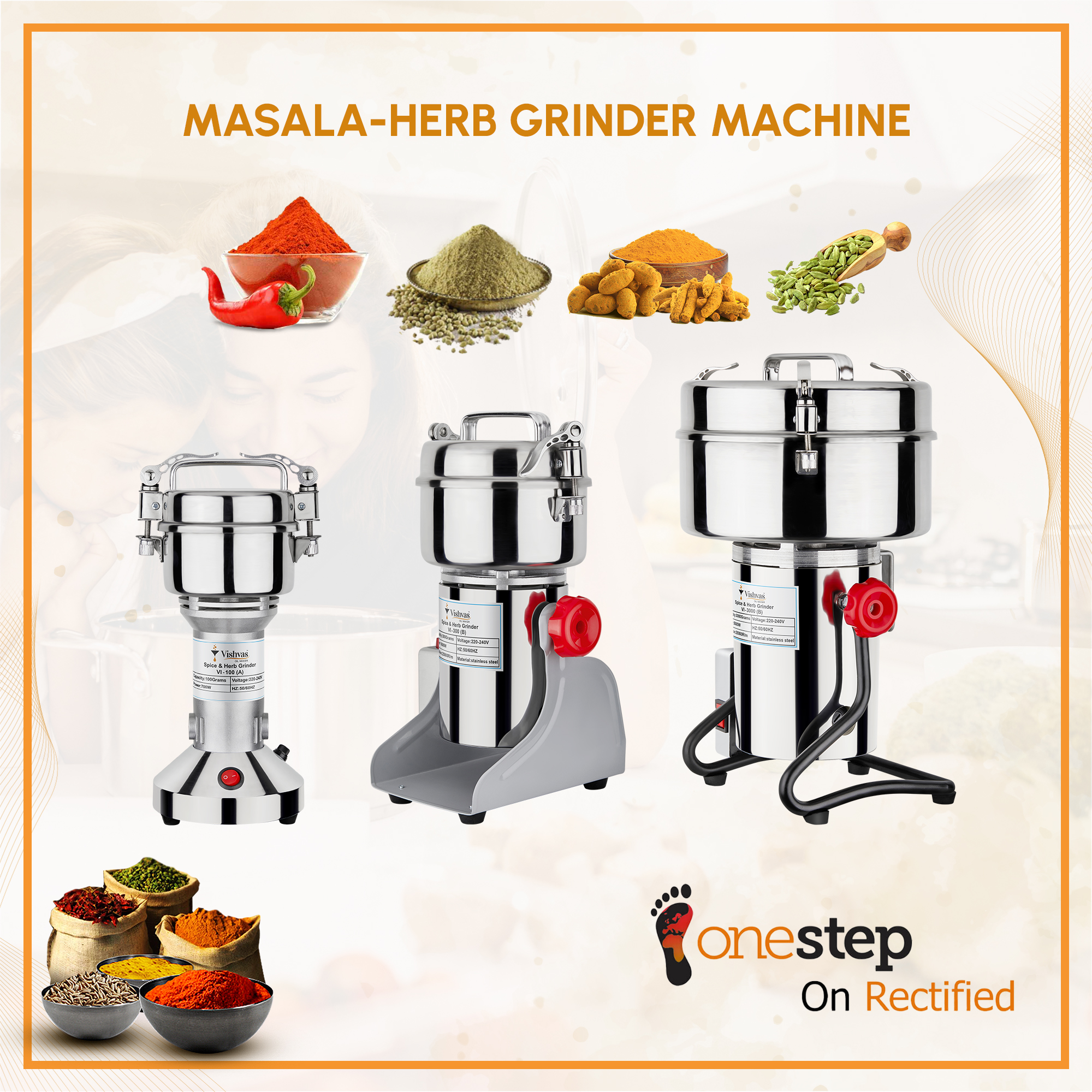 Masala Herb Grinder Machine